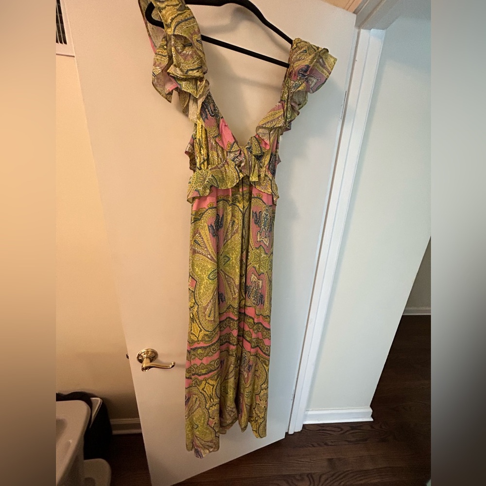 Beautiful green and pink A loves A dress!